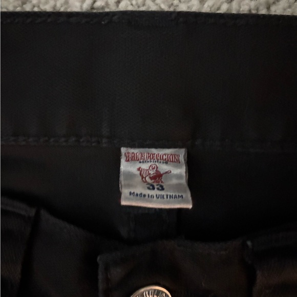 *VINTAGE* True Religion Black Denim Jeans Size 33 - Picture 5 of 5